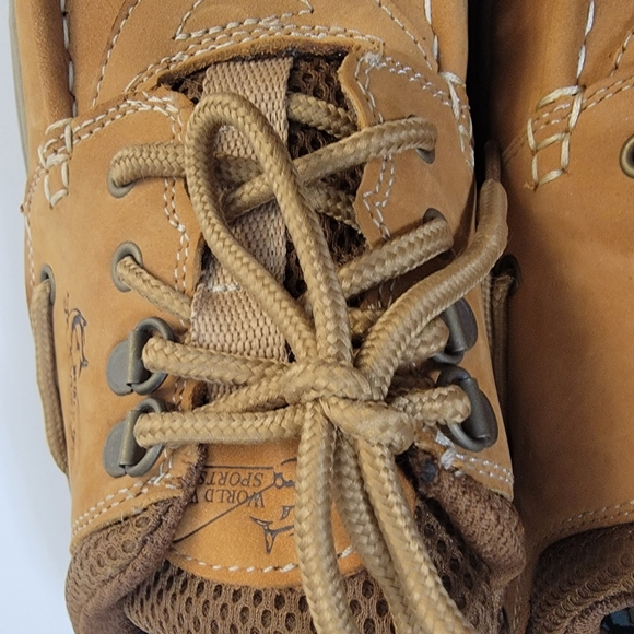 World Wide Sportsman Blue Water Oxford Tan Shoes Mens Size 8 - Picture 5 of 14